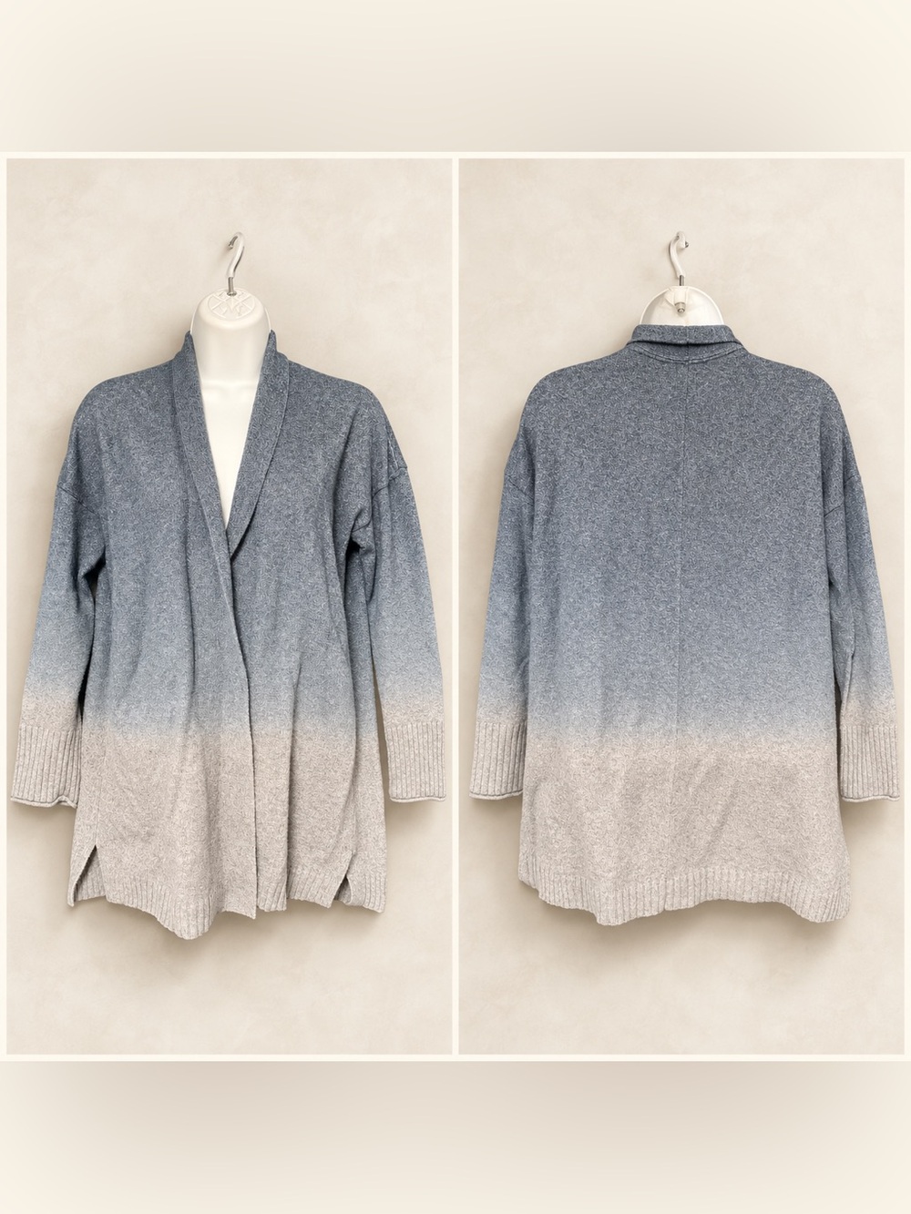 Pure Jill Ombré Open Front Cardigan | XS Petite
